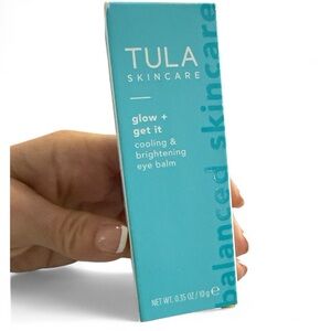 Tula Glow & Get It Cooling & Brightening Eye Balm Probiotic Skincare